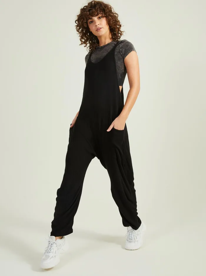 Women Altar039d State Activewear Super Fly Ribbed OnePiece Black