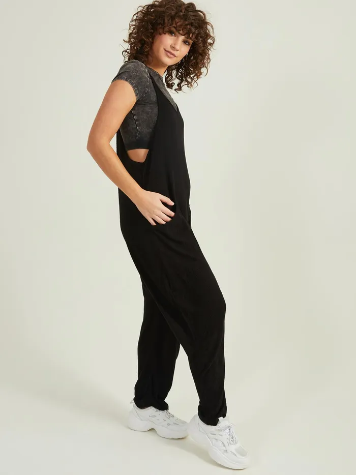 Women Altar039d State Activewear Super Fly Ribbed OnePiece Black