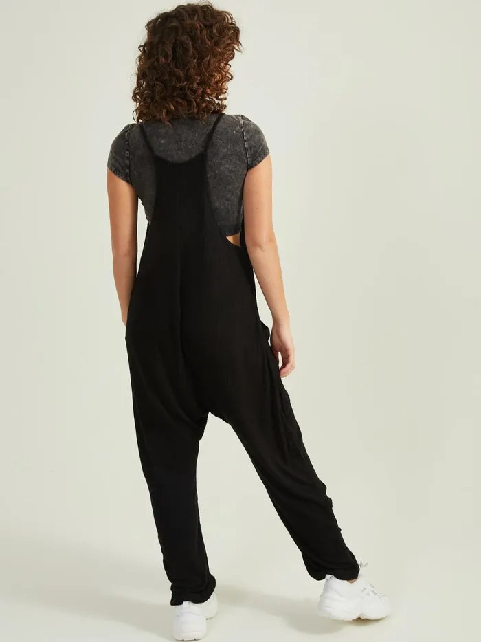 Women Altar039d State Activewear Super Fly Ribbed OnePiece Black