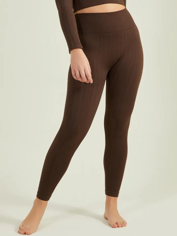 Women Altar039d State Activewear Twist And Shout Leggings Chocolate