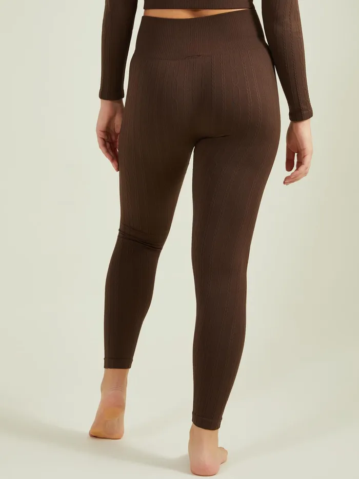 Women Altar039d State Activewear Twist And Shout Leggings Chocolate