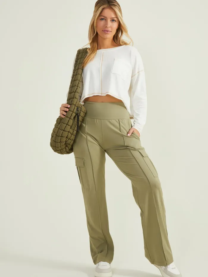 Women Altar039d State Activewear Work It Out Top Offwhite