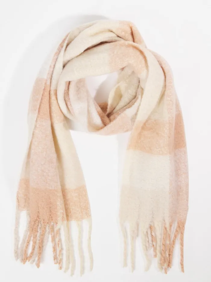 Women Altar039d State Bandanas Scarves Oversized Plaid Scarf Blush
