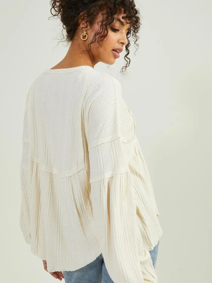 Women Altar039d State Blouses Eilish Babydoll Top Cream