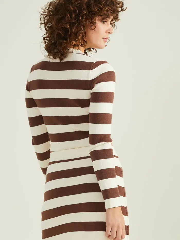 Women Altar039d State Blouses Isabelle Striped Top Brownivory
