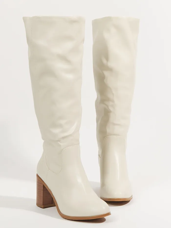 Women Altar039d State Boots Booties Cora Tall Leather Boots Offwhite