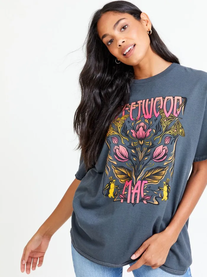 Women Altar039d State Graphics Fleetwood Mac Graphic Tee Black