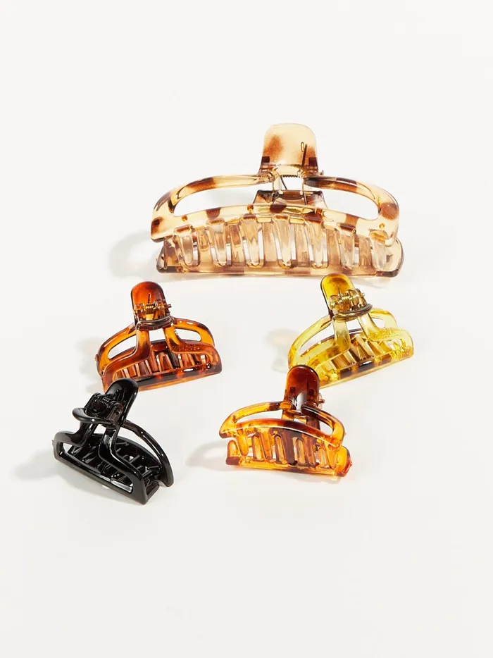 Women Altar039d State Hair Accessories 5 Claw Clip Pack Brownmulti
