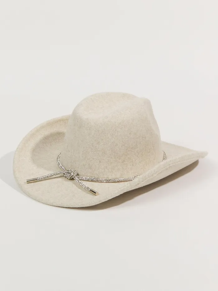 Women Altar039d State Hats Clarissa Rhinestone Trim Cowboy Hat Oatmeal