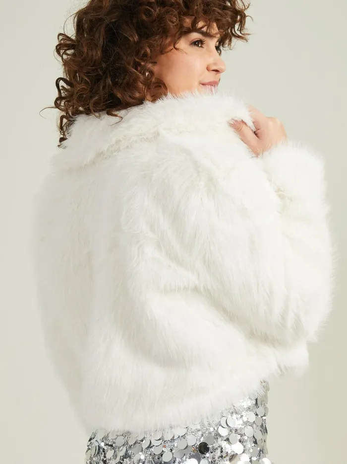 Women Altar039d State Jackets Hayley Fur Jacket Ivory