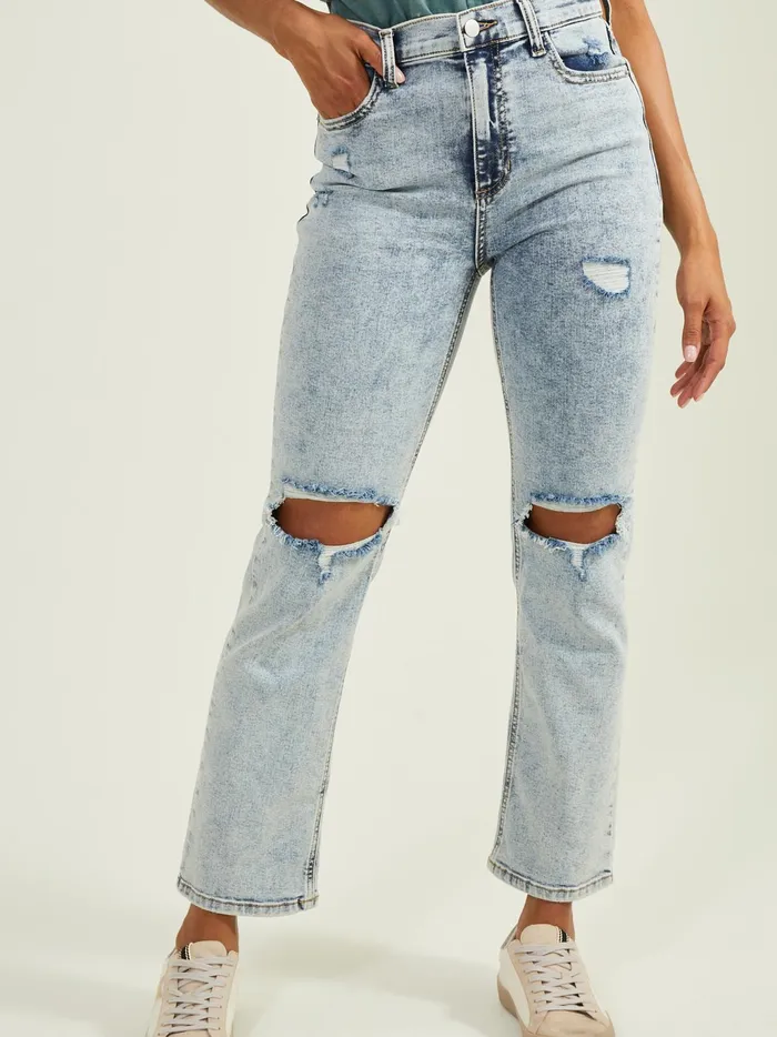 Women Altar039d State Jeans Mariah Straight Leg Jeans Mediumlightwash