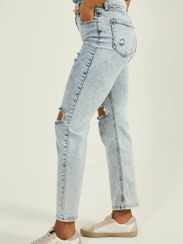 Women Altar039d State Jeans Mariah Straight Leg Jeans Mediumlightwash
