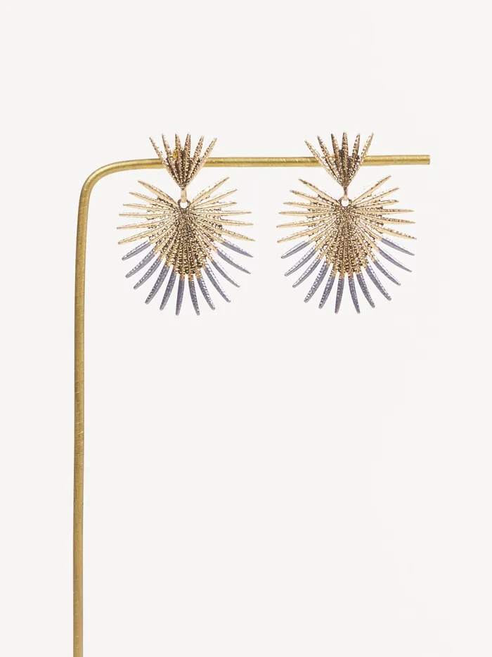 Women Altar039d State Jewelry Burst Statement Earrings Gold