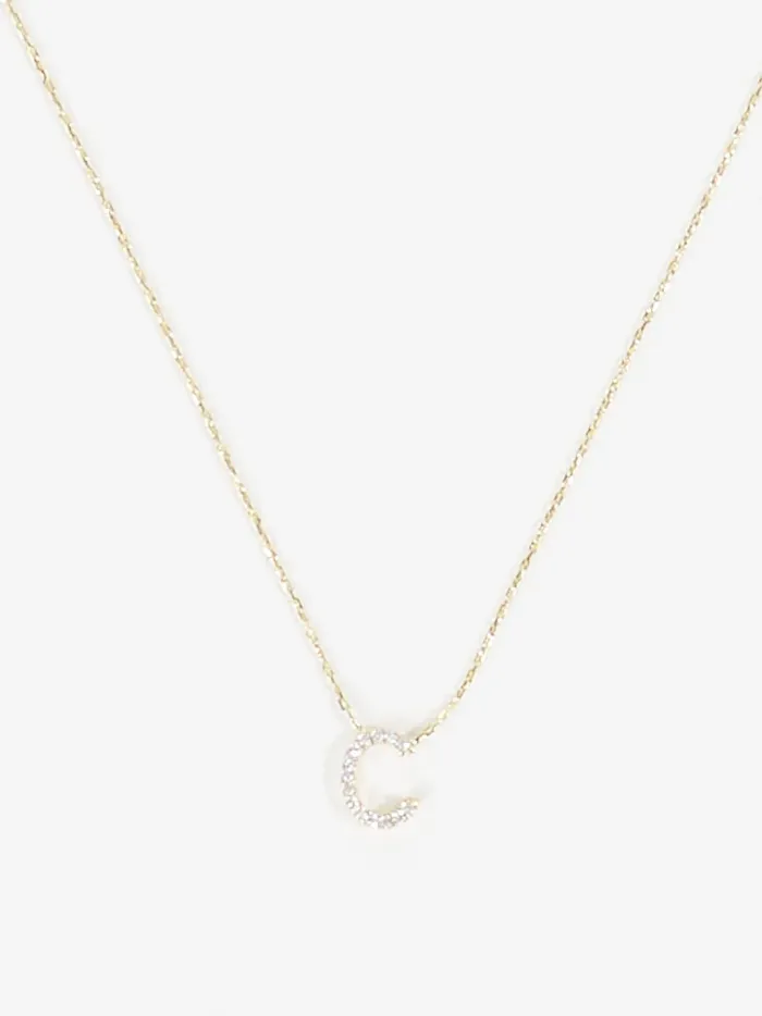 Women Altar039d State Jewelry Dainty Monogram Necklace 8211 C Gold