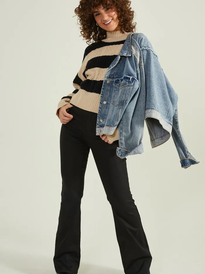 Women Altar039d State Pants Clara Coated Flares Black