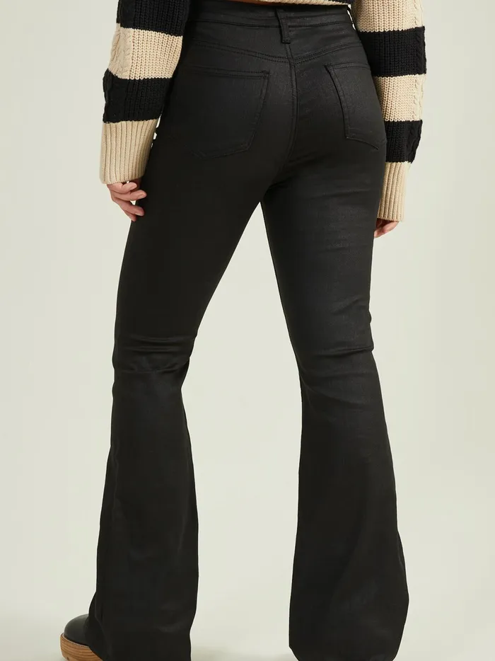 Women Altar039d State Pants Clara Coated Flares Black
