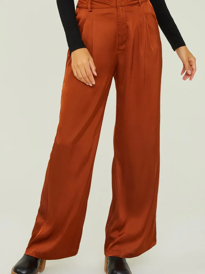 Women Altar039d State Pants Remi Satin Trouser Pants Cafe