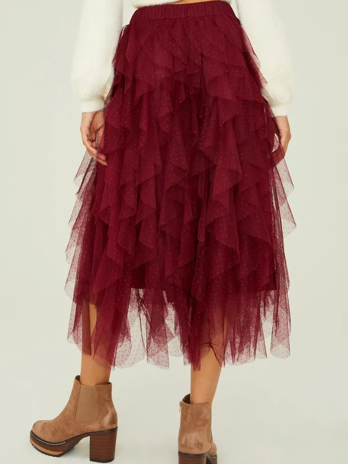 Women Altar039d State Skirts Skorts Nia Tulle Waterfall Skirt Winetasting