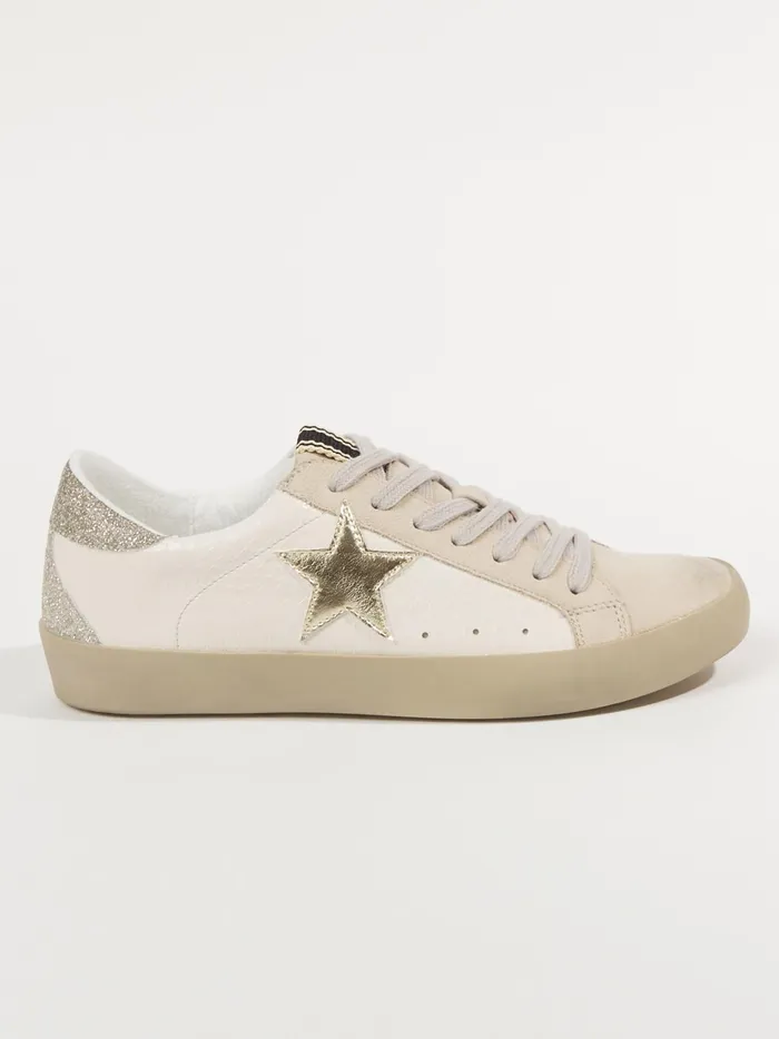 Women Altar039d State Sneakers Paula Glitter Star Sneakers Bonesnake