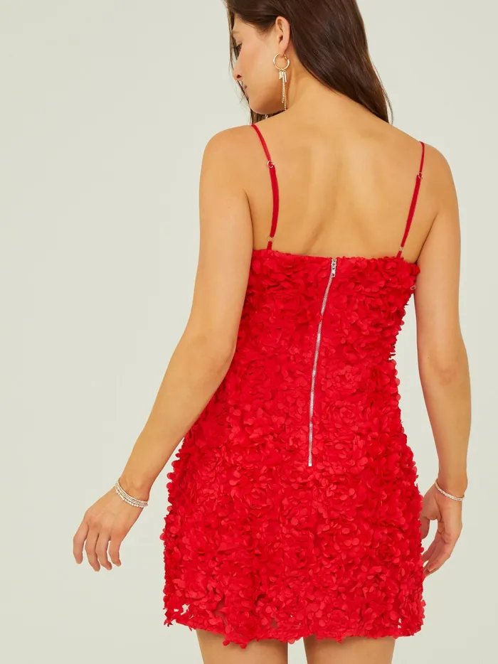 Women Altar039d State Special Occasion Blaise Textured Floral Dress Red