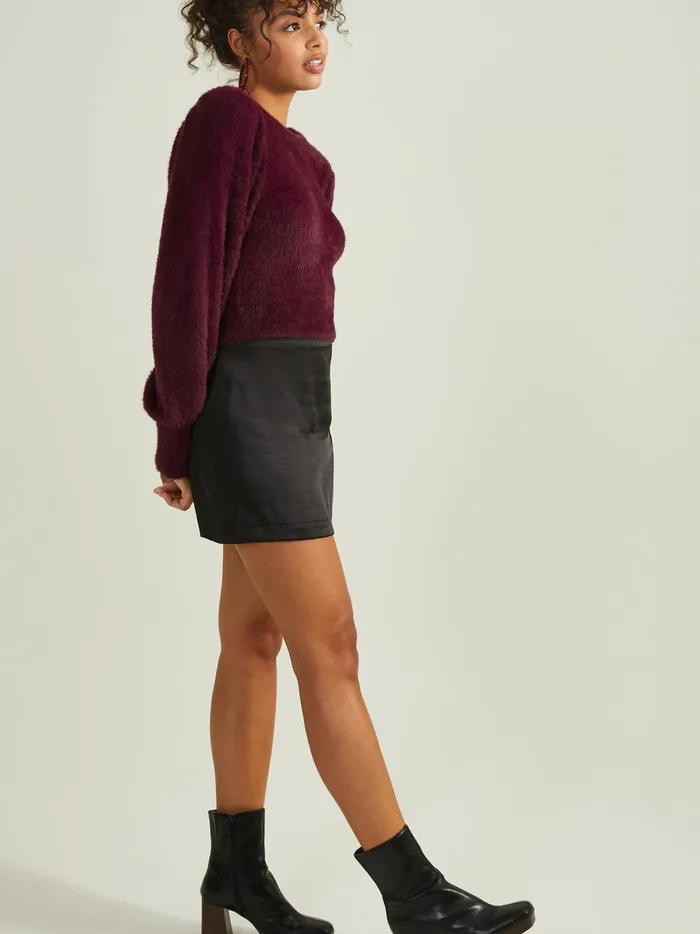 Women Altar039d State Sweaters Archie Eyelash Sweater Winetasting