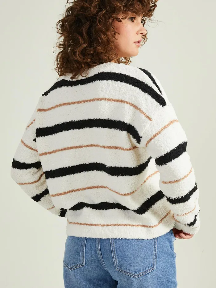 Women Altar039d State Sweaters Juno Teddy Pullover Ivoryblack