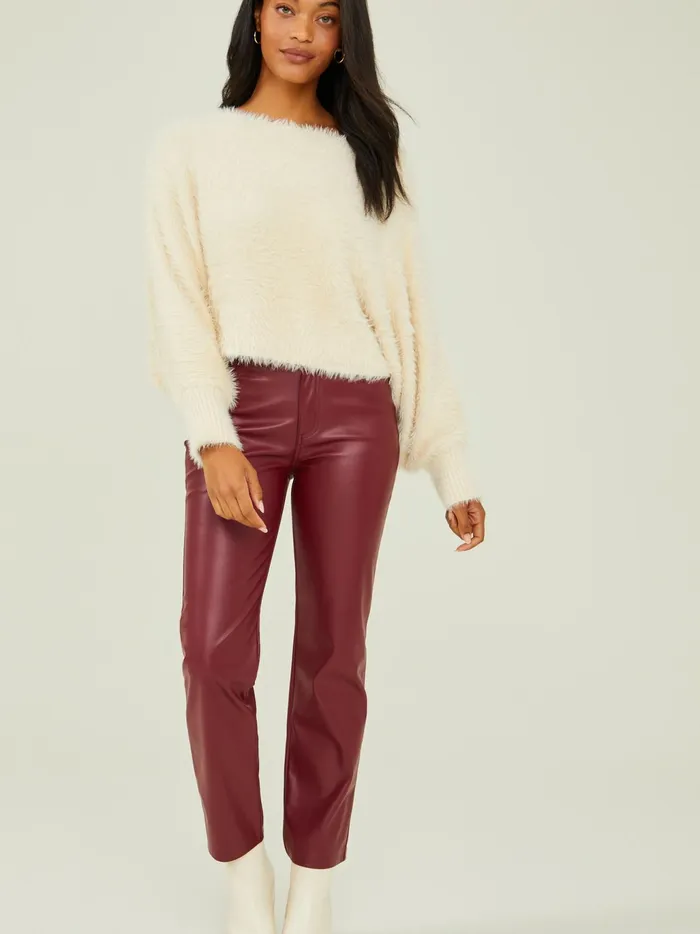 Women Altar039d State Sweaters Quinn Dolman Eyelash Sweater Ivory
