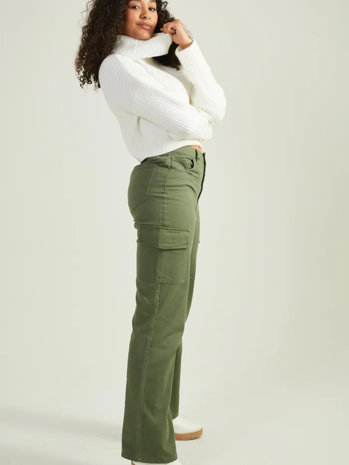 Women Altar039d State Sweaters Rue Cropped Turtleneck Sweater Ivory