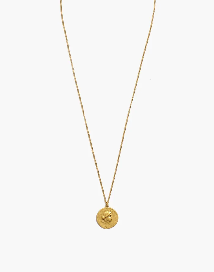 Women Ancient Coin Necklace Vintage Gold Madewell Necklaces