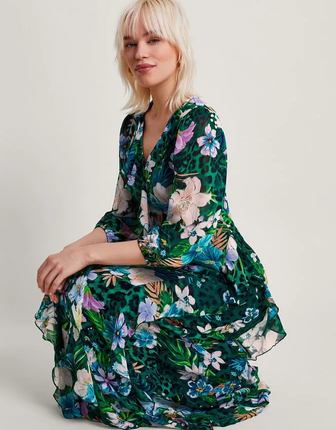 Women Ani Floral Dress Green Monsoon Occasionwear
