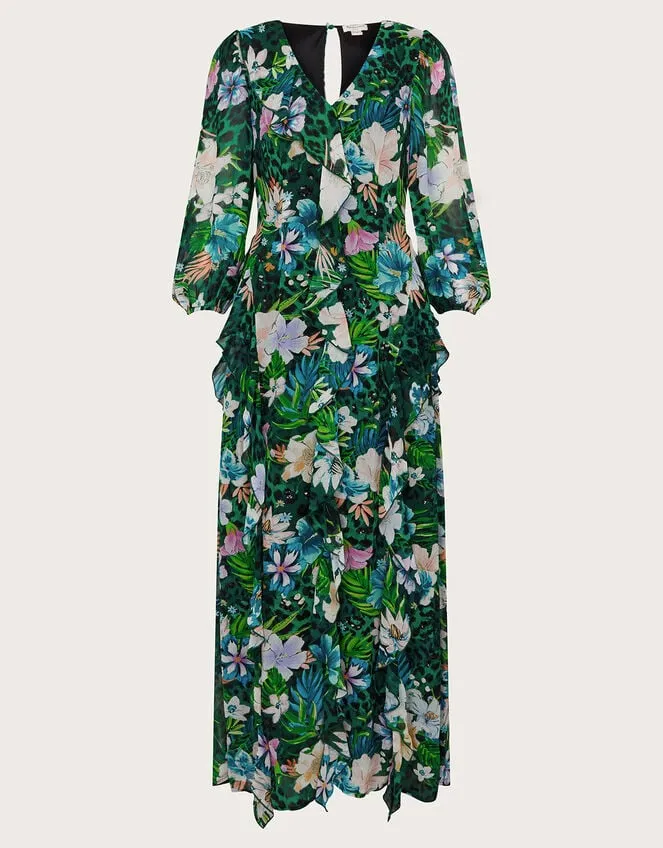 Women Ani Floral Dress Green Monsoon Occasionwear