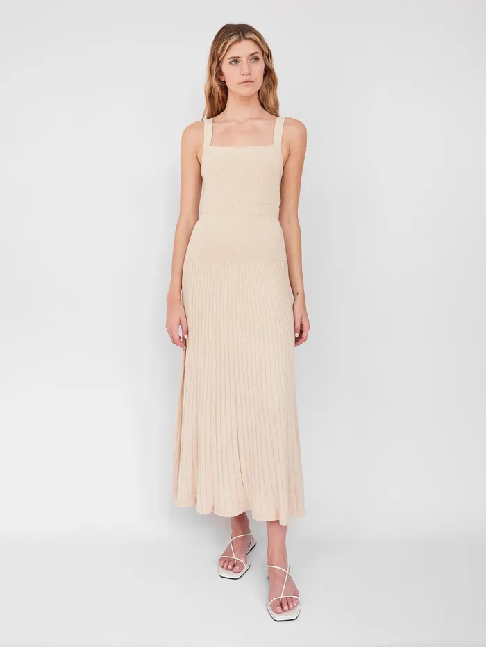 Women Anna Quan 8211 Chantelle Knit Dress In Beige Malt The UNDONE Dresses