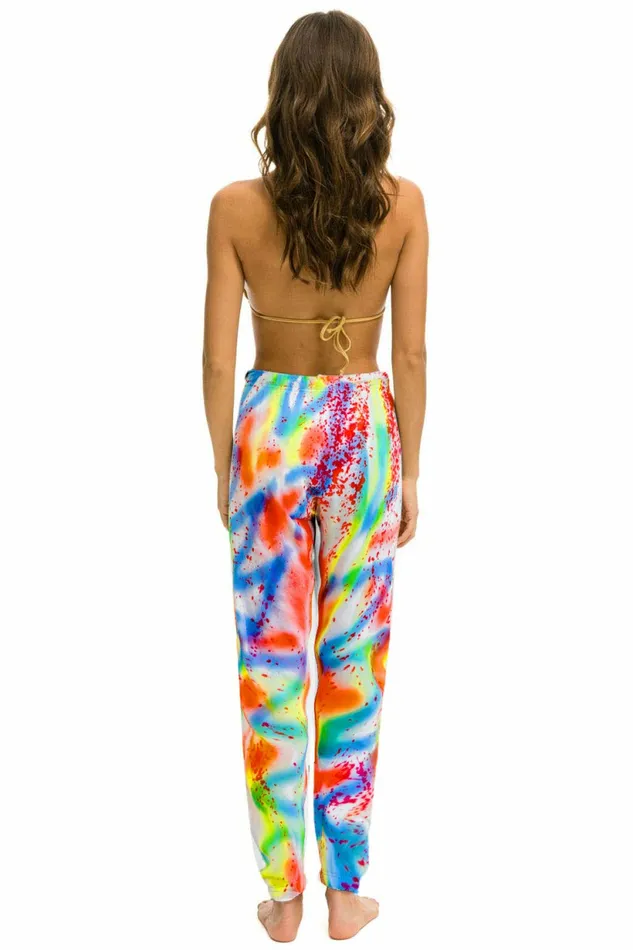 Women ARTIST COLLECTION SWEATPANTS 8211 NEON GRAFFITI Aviator Nation Sweatpants Women ARTIST COLLECTION SWEATPANTS 8211 NEON GRAFFITI Aviator Nation Sweatpants