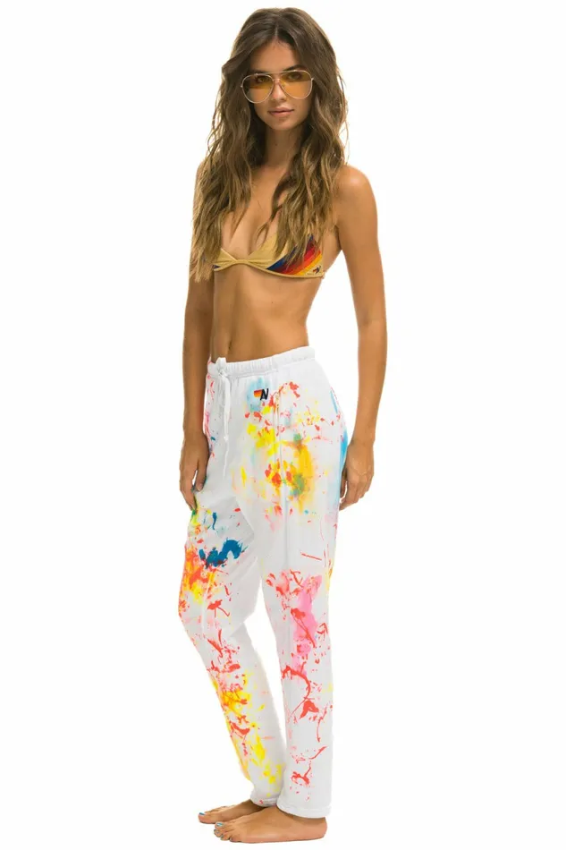 Women ARTIST COLLECTION SWEATPANTS 8211 WHITE BY PAIGE MYCOSKIE Aviator Nation Sweatpants Women ARTIST COLLECTION SWEATPANTS 8211 WHITE BY PAIGE MYCOSKIE Aviator Nation Sweatpants