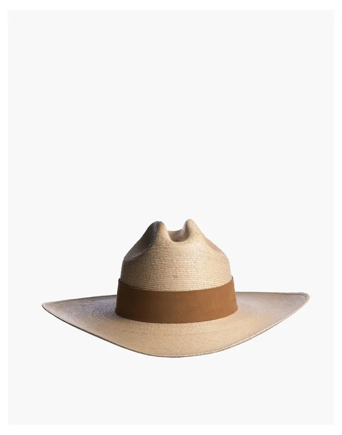 Women ASN Straw Arizona Wide Brimmed Hat Brown Madewell Hats