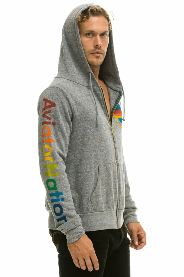 Women AVIATOR NATION HOODIE 8211 HEATHER GREY Aviator Nation Hoodies Women AVIATOR NATION HOODIE 8211 HEATHER GREY Aviator Nation Hoodies