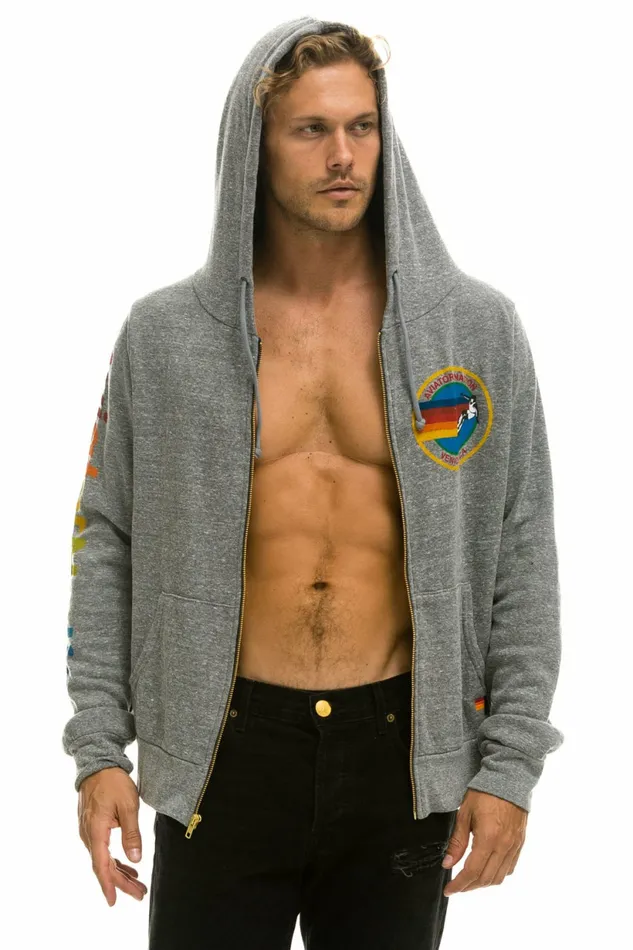 Women AVIATOR NATION HOODIE 8211 HEATHER GREY Aviator Nation Hoodies Women AVIATOR NATION HOODIE 8211 HEATHER GREY Aviator Nation Hoodies