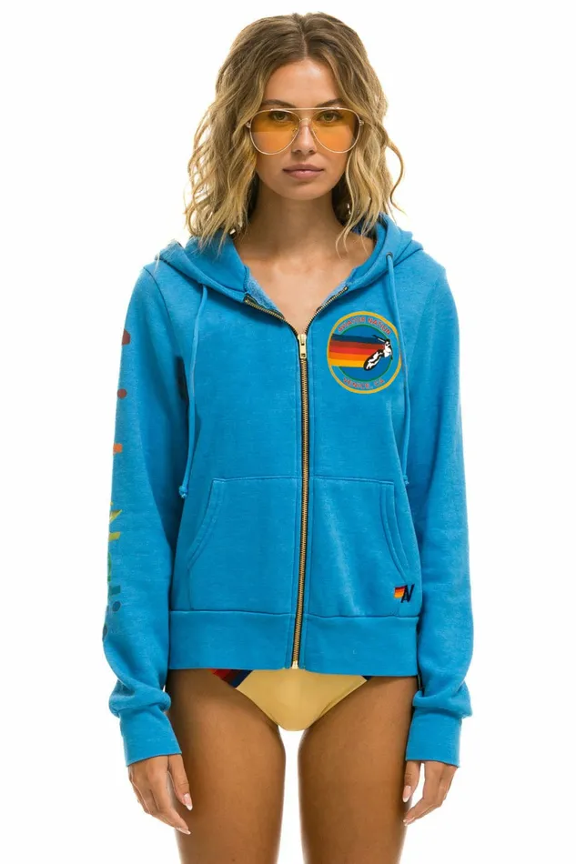 Women AVIATOR NATION HOODIE 8211 OCEAN Aviator Nation Hoodies