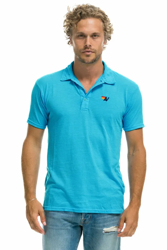 Women AVIATOR NATION POLO 8211 NEON BLUE Aviator Nation UnisexTees