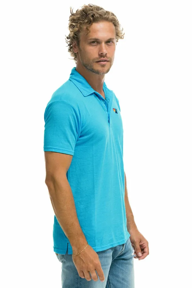 Women AVIATOR NATION POLO 8211 NEON BLUE Aviator Nation UnisexTees Women AVIATOR NATION POLO 8211 NEON BLUE Aviator Nation UnisexTees