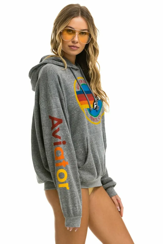 Women AVIATOR NATION RELAXED PULLOVER HOODIE 8211 HEATHER GREY Aviator Nation Hoodies Women AVIATOR NATION RELAXED PULLOVER HOODIE 8211 HEATHER GREY Aviator Nation Hoodies