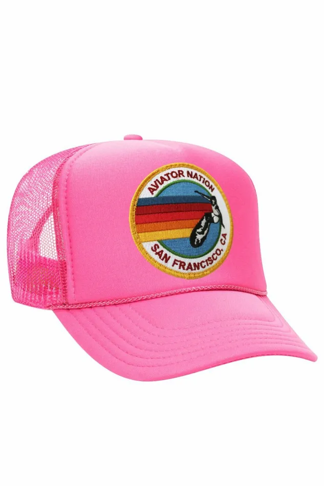 Women AVIATOR NATION SAN FRANCISCO TRUCKER HAT Aviator Nation TruckerHats