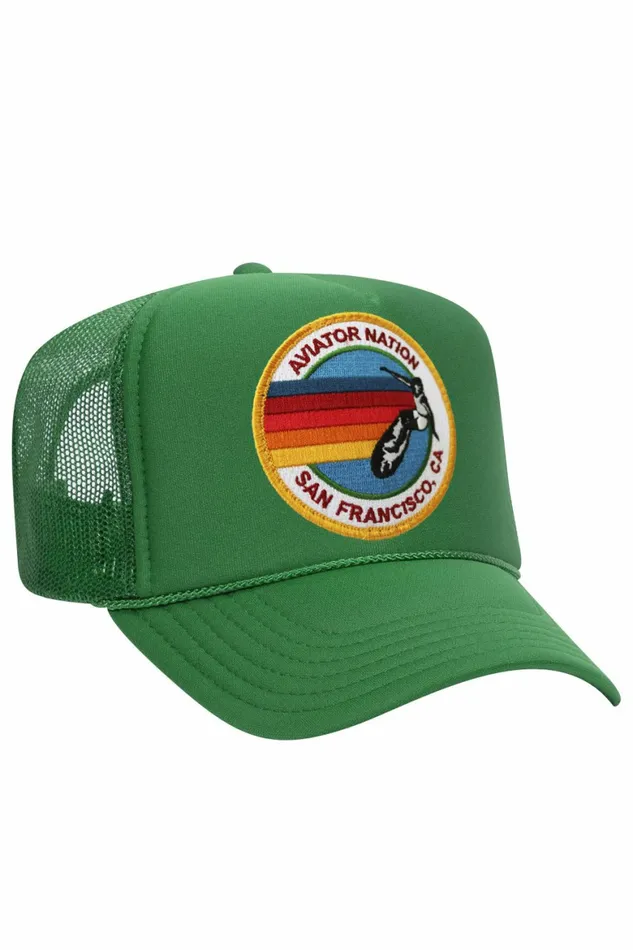 Women AVIATOR NATION SAN FRANCISCO TRUCKER HAT Aviator Nation TruckerHats Women AVIATOR NATION SAN FRANCISCO TRUCKER HAT Aviator Nation TruckerHats