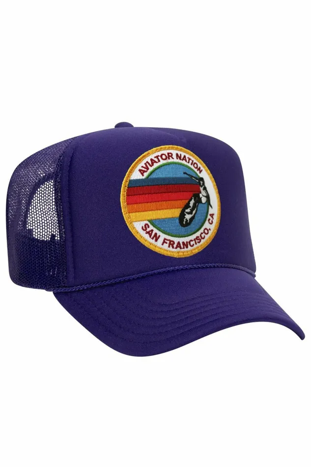 Women AVIATOR NATION SAN FRANCISCO TRUCKER HAT Aviator Nation TruckerHats Women AVIATOR NATION SAN FRANCISCO TRUCKER HAT Aviator Nation TruckerHats