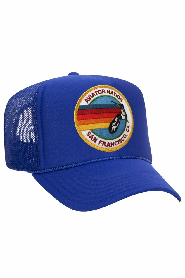 Women AVIATOR NATION SAN FRANCISCO TRUCKER HAT Aviator Nation TruckerHats Women AVIATOR NATION SAN FRANCISCO TRUCKER HAT Aviator Nation TruckerHats