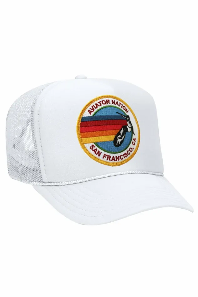 Women AVIATOR NATION SAN FRANCISCO TRUCKER HAT Aviator Nation TruckerHats Women AVIATOR NATION SAN FRANCISCO TRUCKER HAT Aviator Nation TruckerHats