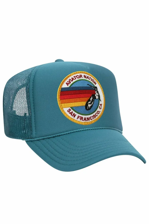 Women AVIATOR NATION SAN FRANCISCO TRUCKER HAT Aviator Nation TruckerHats Women AVIATOR NATION SAN FRANCISCO TRUCKER HAT Aviator Nation TruckerHats