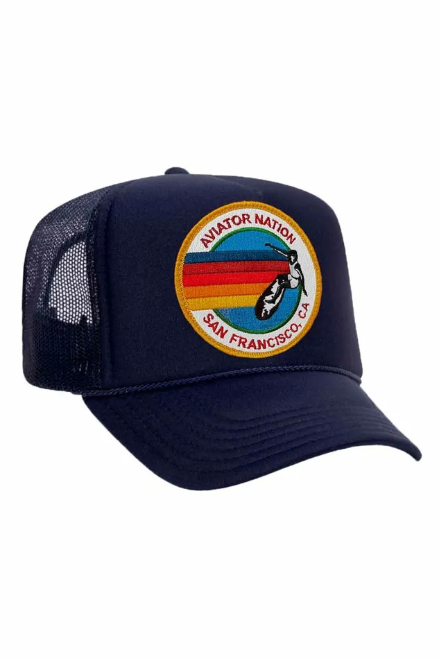 Women AVIATOR NATION SAN FRANCISCO TRUCKER HAT Aviator Nation TruckerHats Women AVIATOR NATION SAN FRANCISCO TRUCKER HAT Aviator Nation TruckerHats