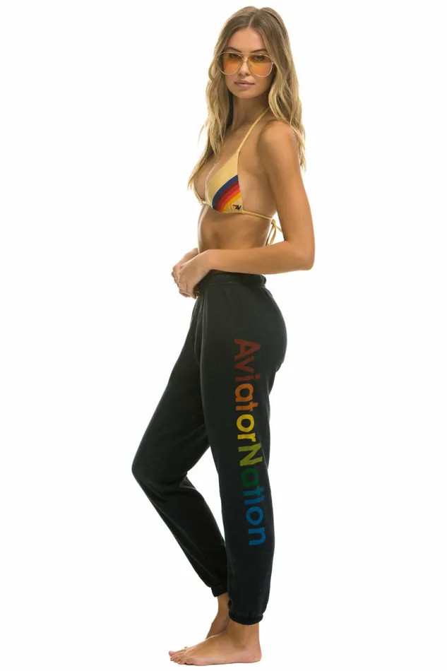 Women AVIATOR NATION SWEATPANTS 8211 CHARCOAL Aviator Nation Sweatpants