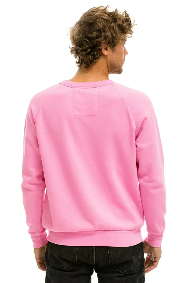 Women AVIATOR NATION SWEATSHIRT 8211 NEON PINK Aviator Nation UnisexCrewSweatshirt Women AVIATOR NATION SWEATSHIRT 8211 NEON PINK Aviator Nation UnisexCrewSweatshirt